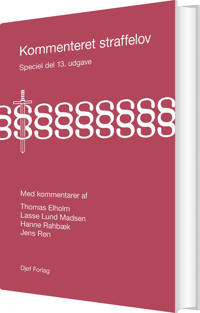 Kommenteret Straffelov - Thomas Elholm - Bog