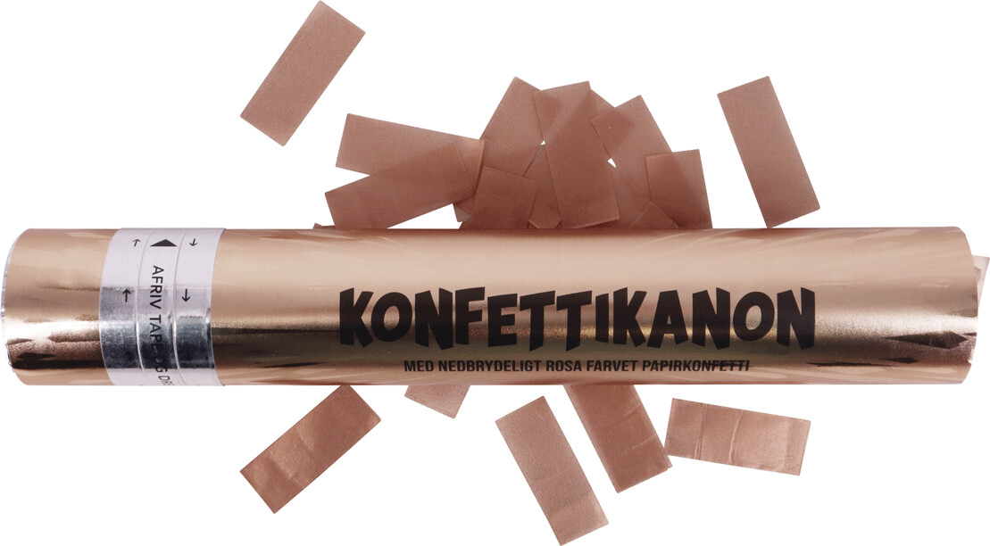 Konfettikanon - Rosegold - 30xø5 Cm - Scanseason