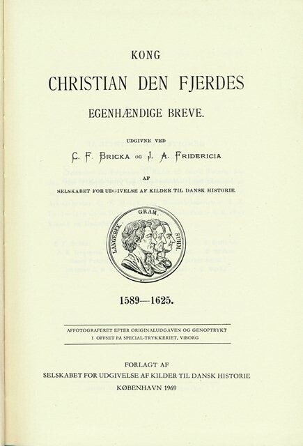 Kong Christian Den Fjerdes Egenhændige Breve, Bd. 1-8 - J.a. Fridericia - Bog