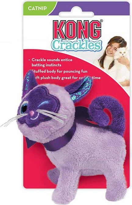 Kattelegetøj Med Katteurt - Crackles - Kong - 9 Cm
