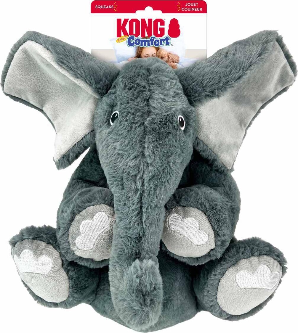 Se Kong - Kong Comfort Kiddos Jumbo Elephant Xl 33x33x19cm hos Gucca.dk