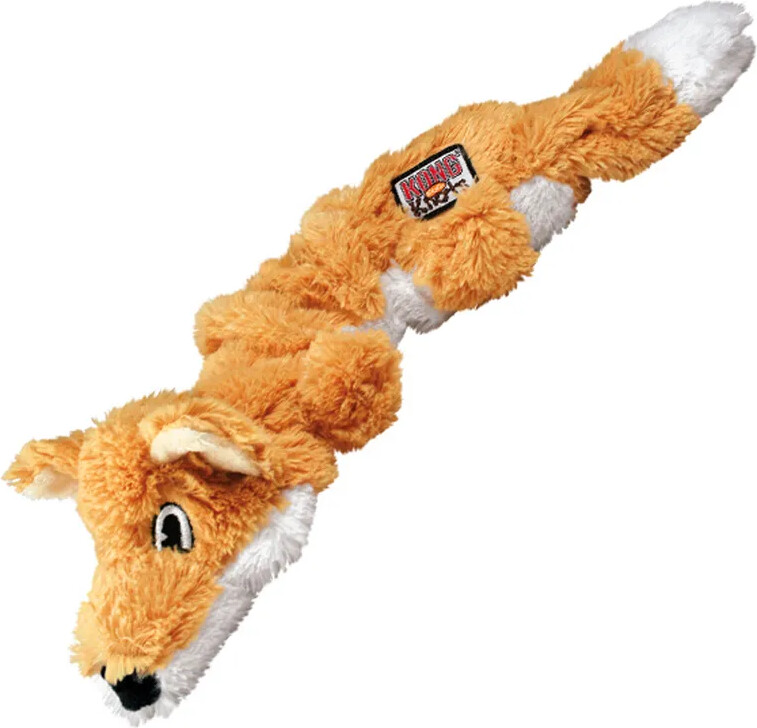 Kong - Scrunch Knots Ræv Bamse Til Hund - 26 Cm