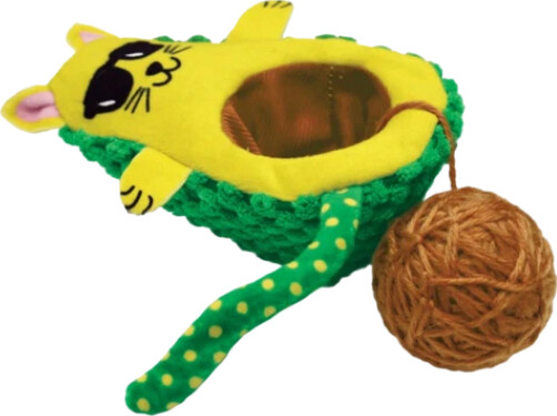 Kong - Kattelegetøj Med Katteurt - Avocado - 11 Cm