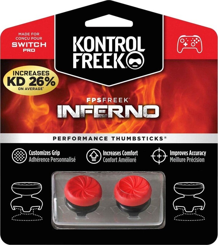 Se Kontrolfreek - Performance Thumbsticks Til Switch Pro - Inferno hos Gucca.dk