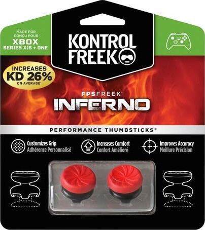 Se Kontrolfreek - Fps Freek Inferno Thumbsticks Til Xbox X/s/one - Rød hos Gucca.dk