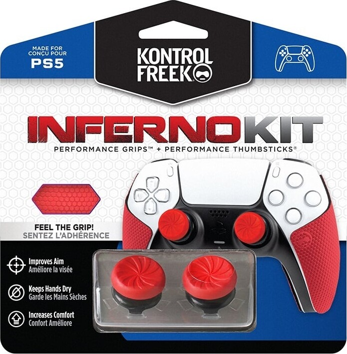 Kontrolfreek - Performance Thumbsticks + Grips Til Ps5 - Inferno