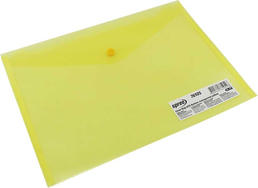 Plast Konvolutter - C4 - 12 Stk. - Klar Gul - Spree