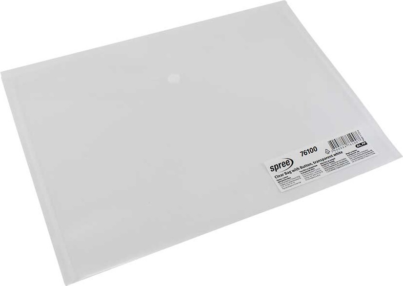 Plast Konvolutter - C4 - 12 Stk. - Klar Hvid - Spree