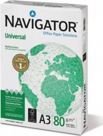 Kopipapir A3 500 Ark Hvid Navigator