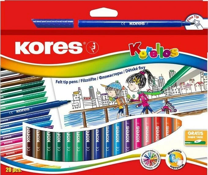 Kores - Filt Tuschpenne - 24 Stk.