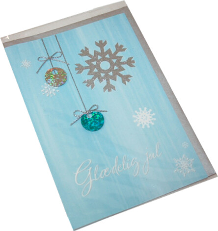 Kort 1 / 1 Julekort Klokker Med Sølvfnug