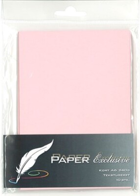 Billede af Kort A6 240g Blossom Tekstureret 10stk. - 934 - Paper Exclusive