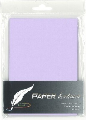 Billede af Kort A6 240g Violet Tekstureret 10stk. - 937 - Paper Exclusive