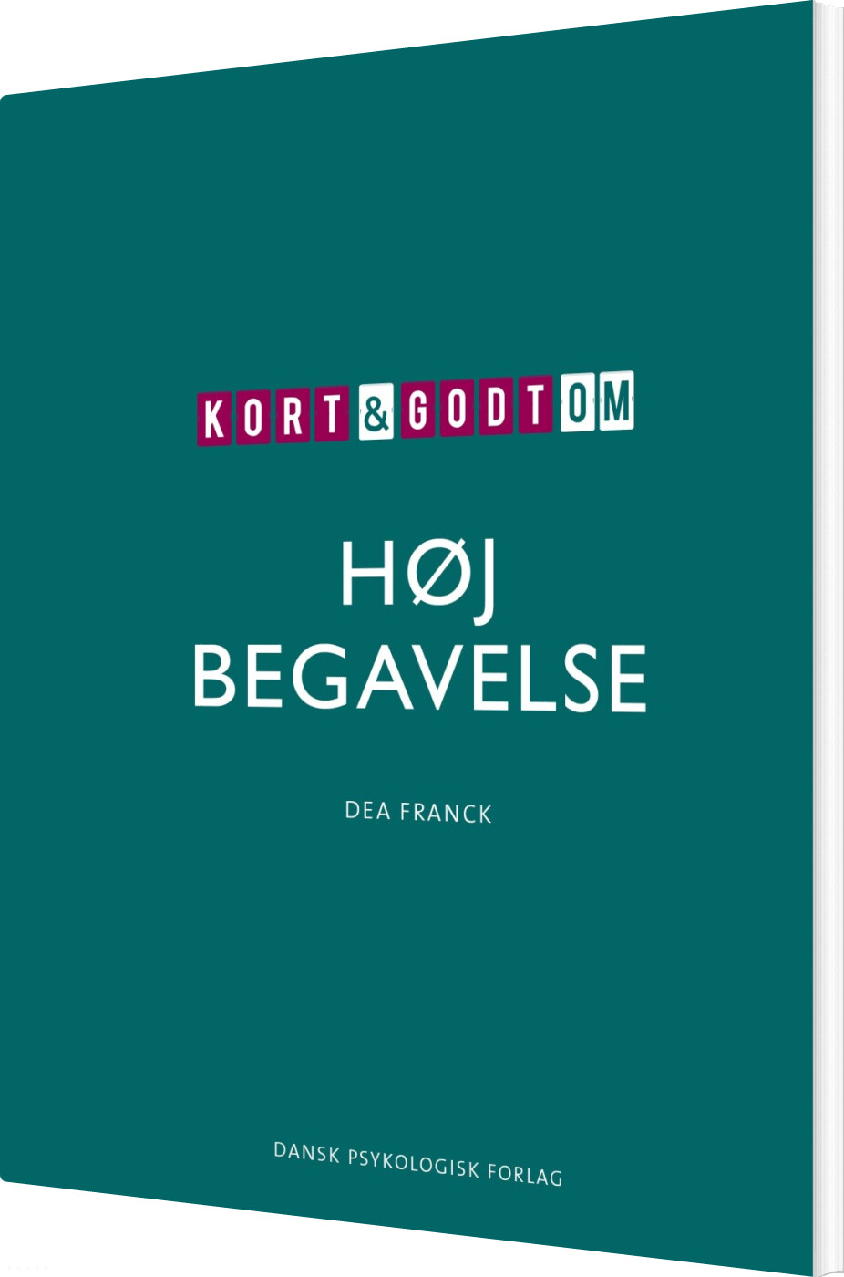 Billede af Kort & Godt Om Høj Begavelse - Dea Franck - Bog