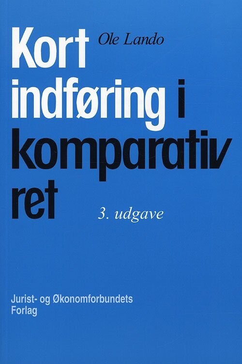 Kort Indføring I Komparativ Ret - Lando O - Bog