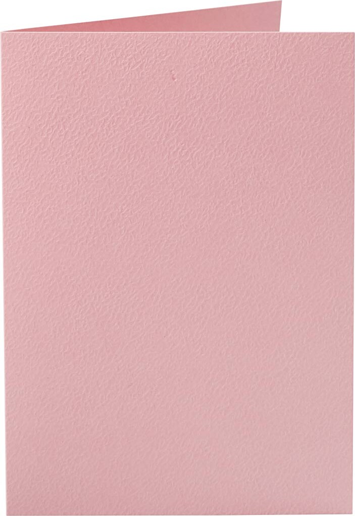 Billede af Kort - Kort Str. 10,5x15 Cm - 220 G - Rosa - 10 Stk.