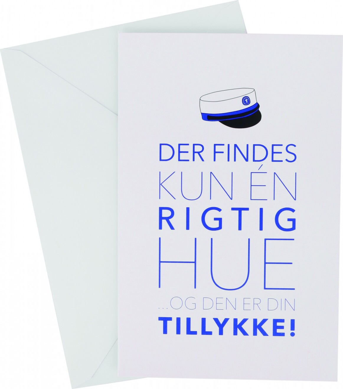 Kort Student Blå Hue 11 X 17 Cm - Scanseason