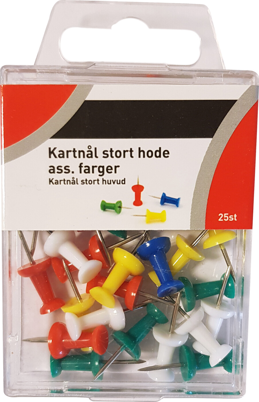 Kortnåle Push Pinn 25 Stk - Bright Office