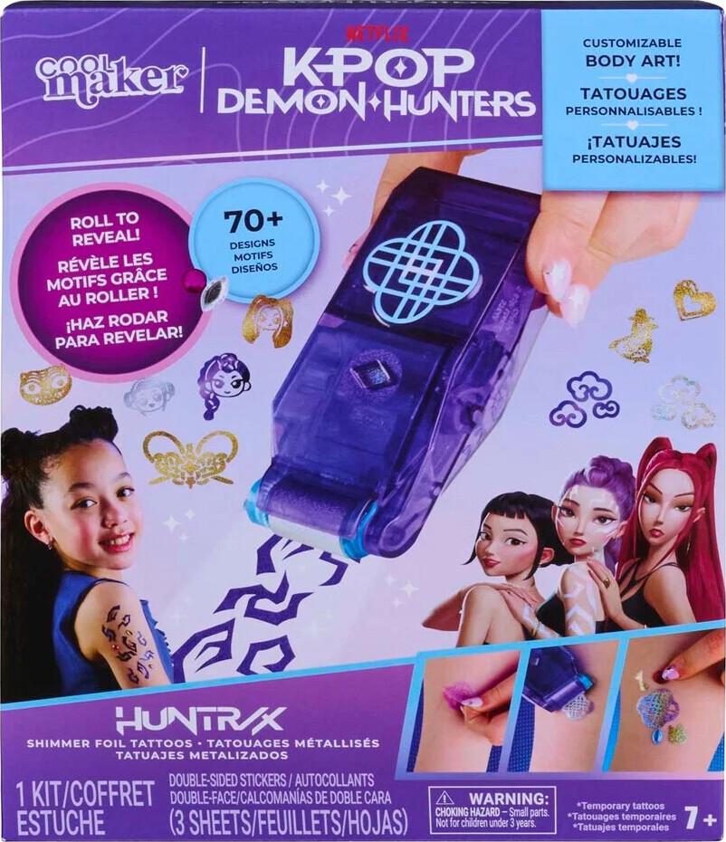 KPop Demon Hunters KPDH Cool Maker - Shimmer Me Tattoo Kit