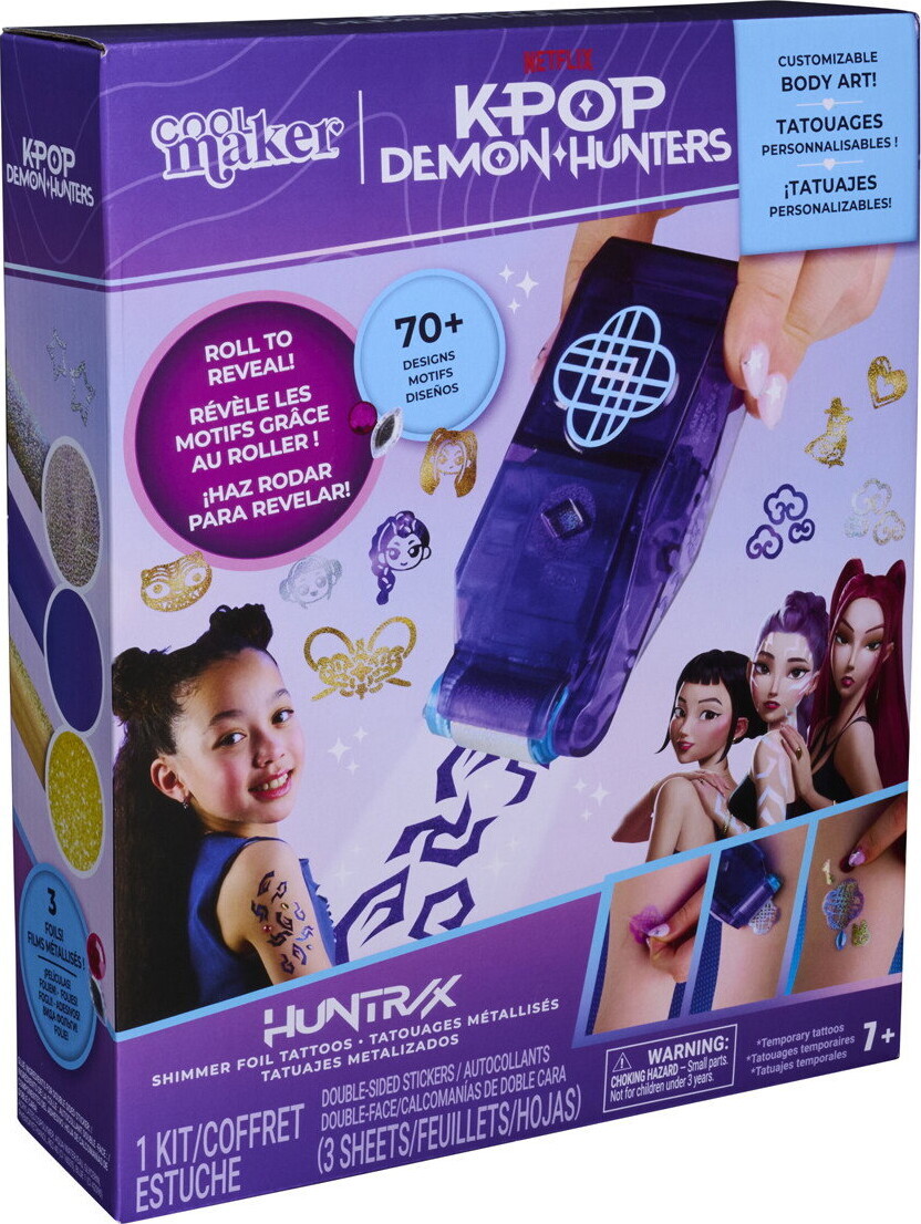 Kpop Demon Hunters Cool Maker - Shimmer Me Tattoo Kit