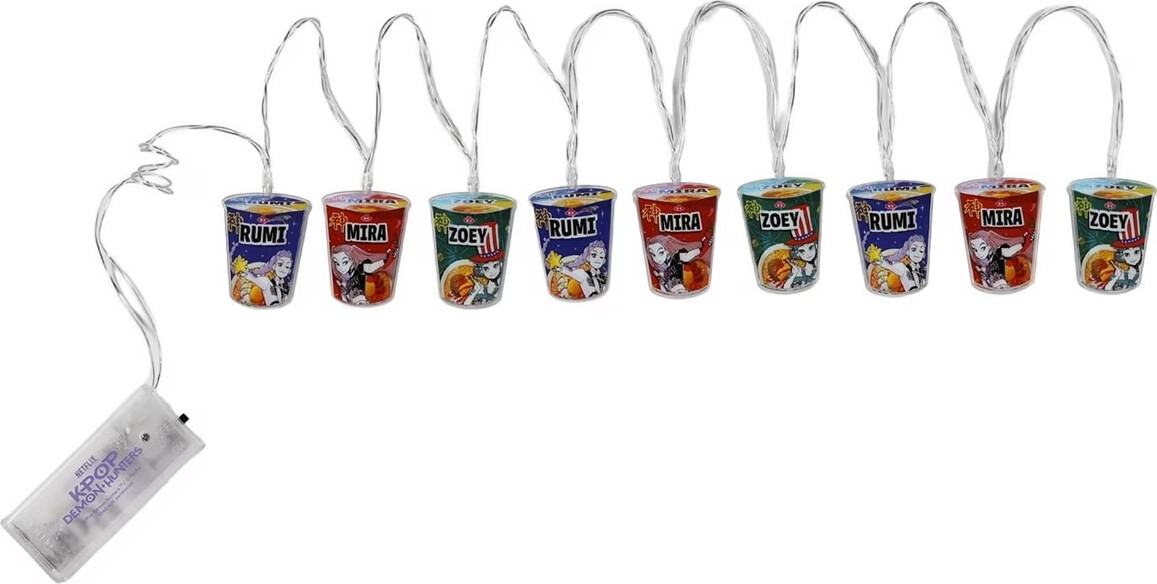 Kpop Demon Hunters - Led Ramen Cup Lights Lyskæde - 1,65 M