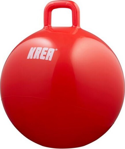 Krea Hoppebold Inkl. Pumpe - 45cm - Rød