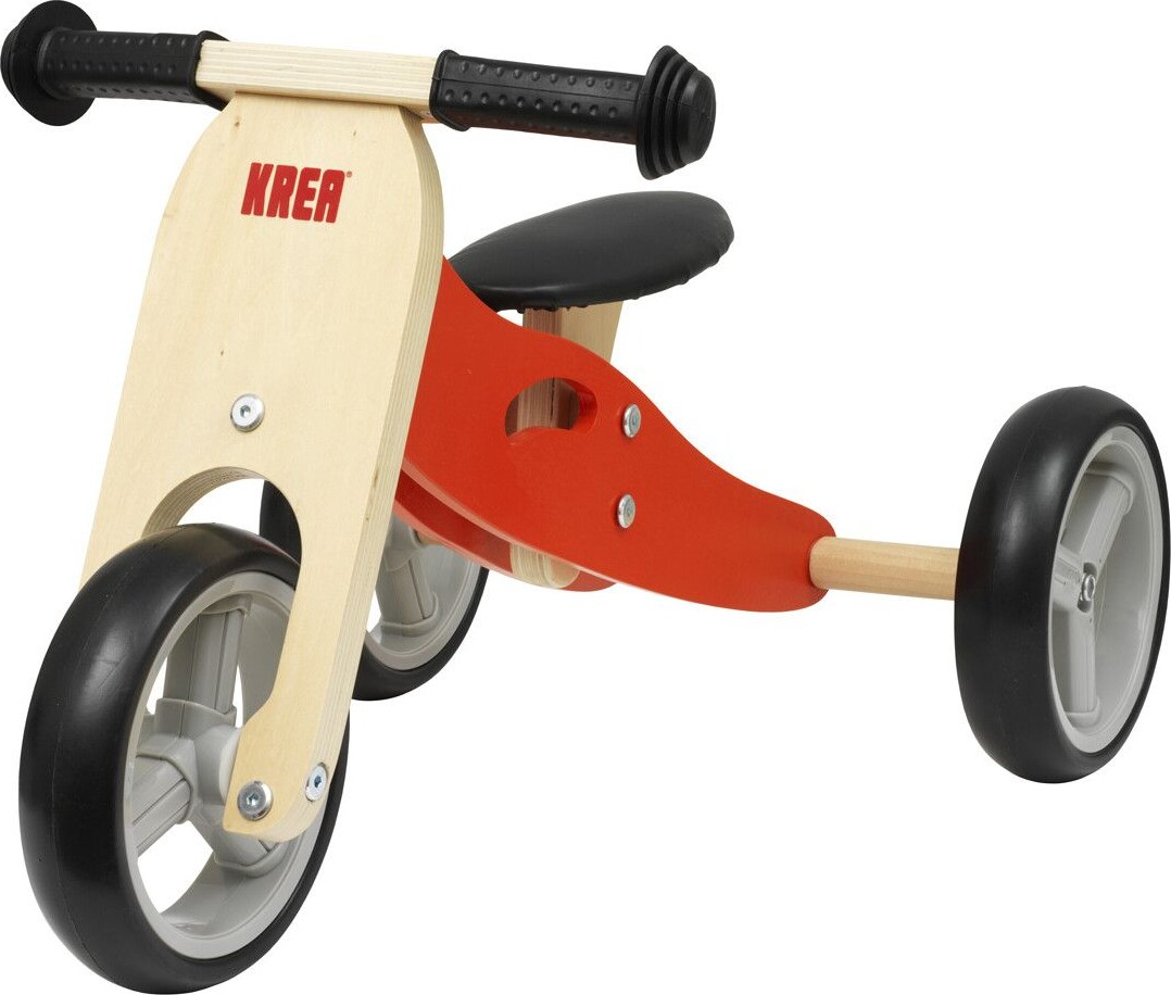 Krea – Løbecykel Med 3 Hjul – Træ – Rød