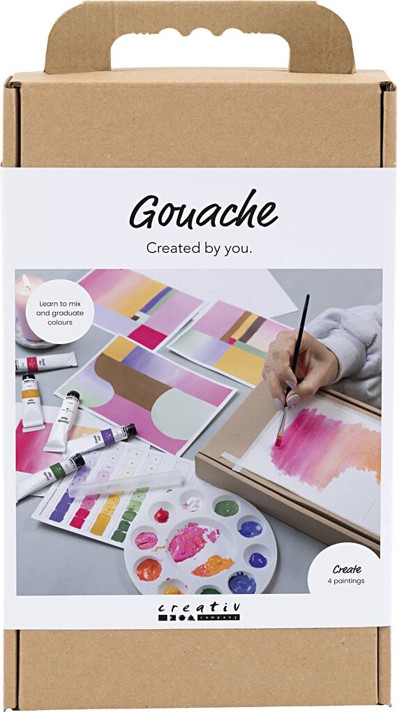 Craft Kit Gouache - Malerier - assorterede farver (977851)