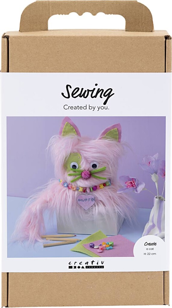 Craft Kit Syning - Kat - assorterede farver (977882)