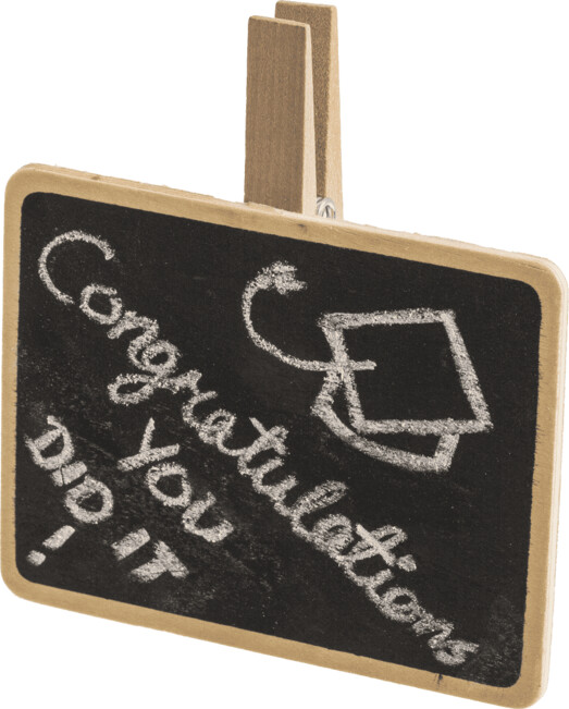 Lille Kridttavle Med Klemme - 7x9 Cm - Out Of The Blue