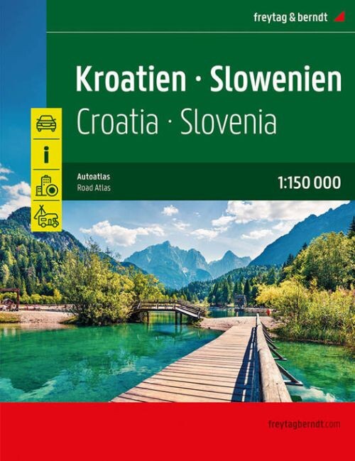 Kroatien - Slowenien, Croatia - Slovenia Road Atlas - English book