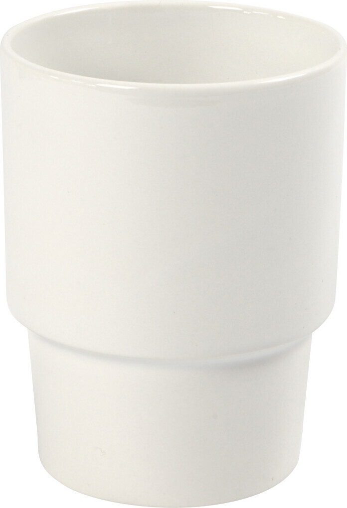 Krus - H 11 Cm - ø 8,5 Cm - Hvid - 1 Stk. billede