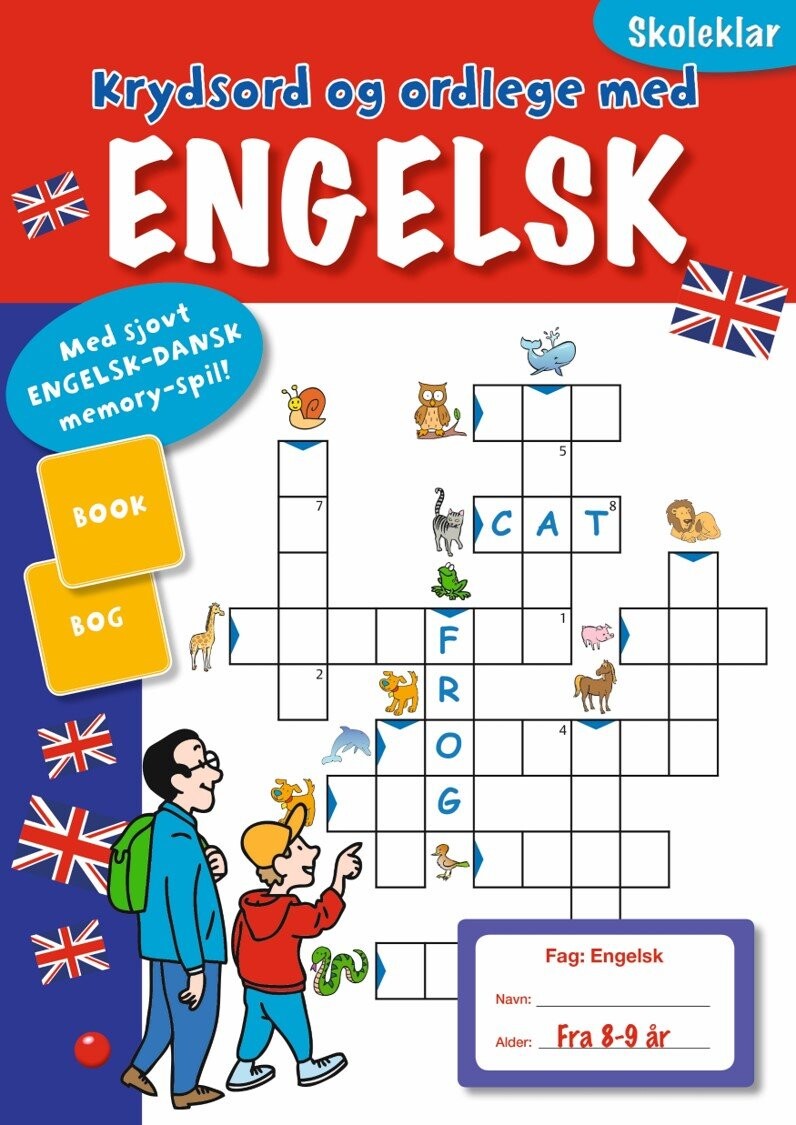 Krydsord Og Ordlege Med Engelsk - Bog
