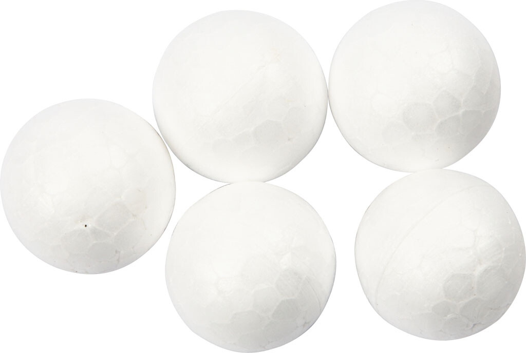 Kugle - ø 2 Cm - Hvid - 200 Stk.