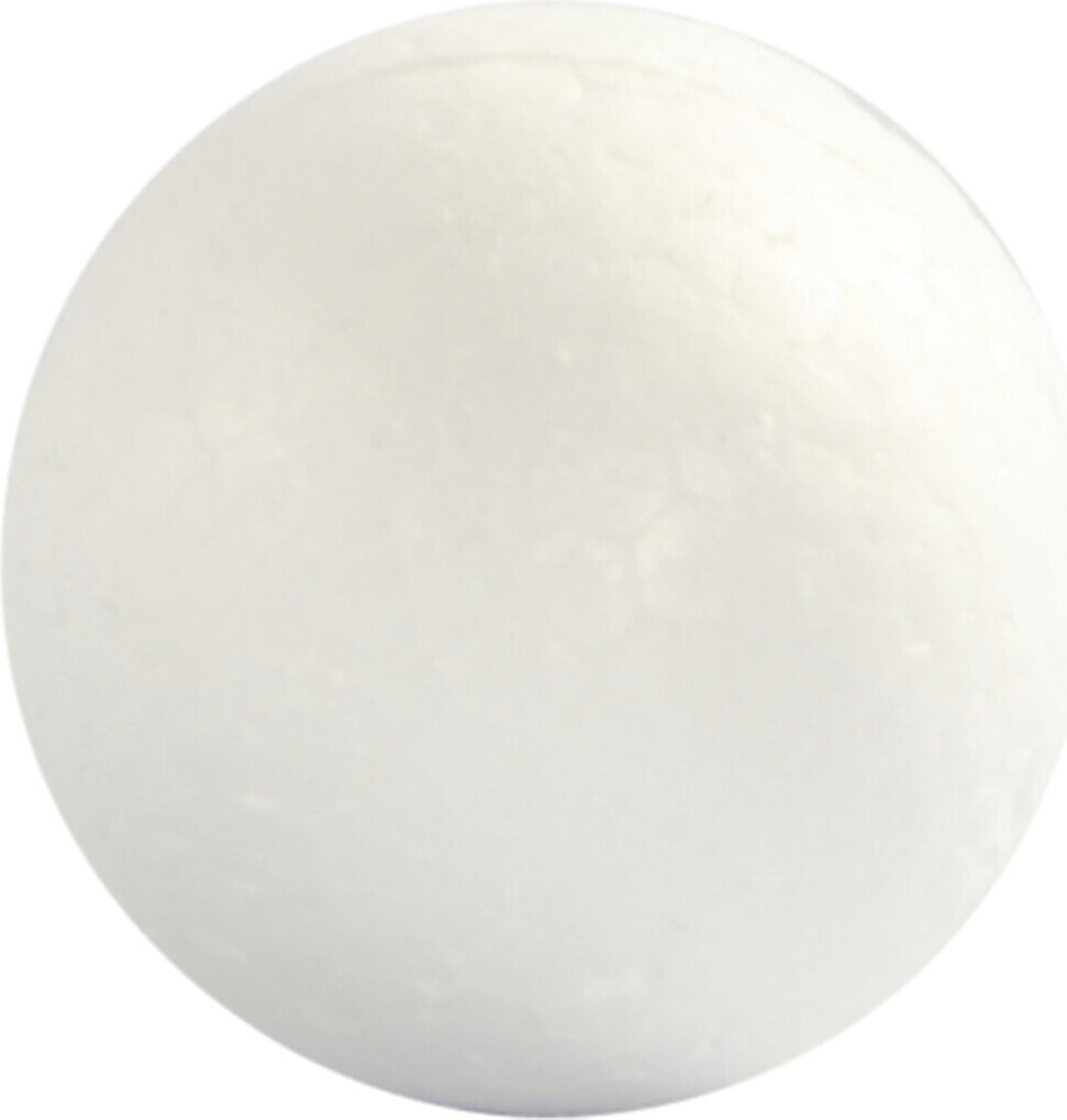 Kugle - ø 3 Cm - Hvid - 10 Stk. billede