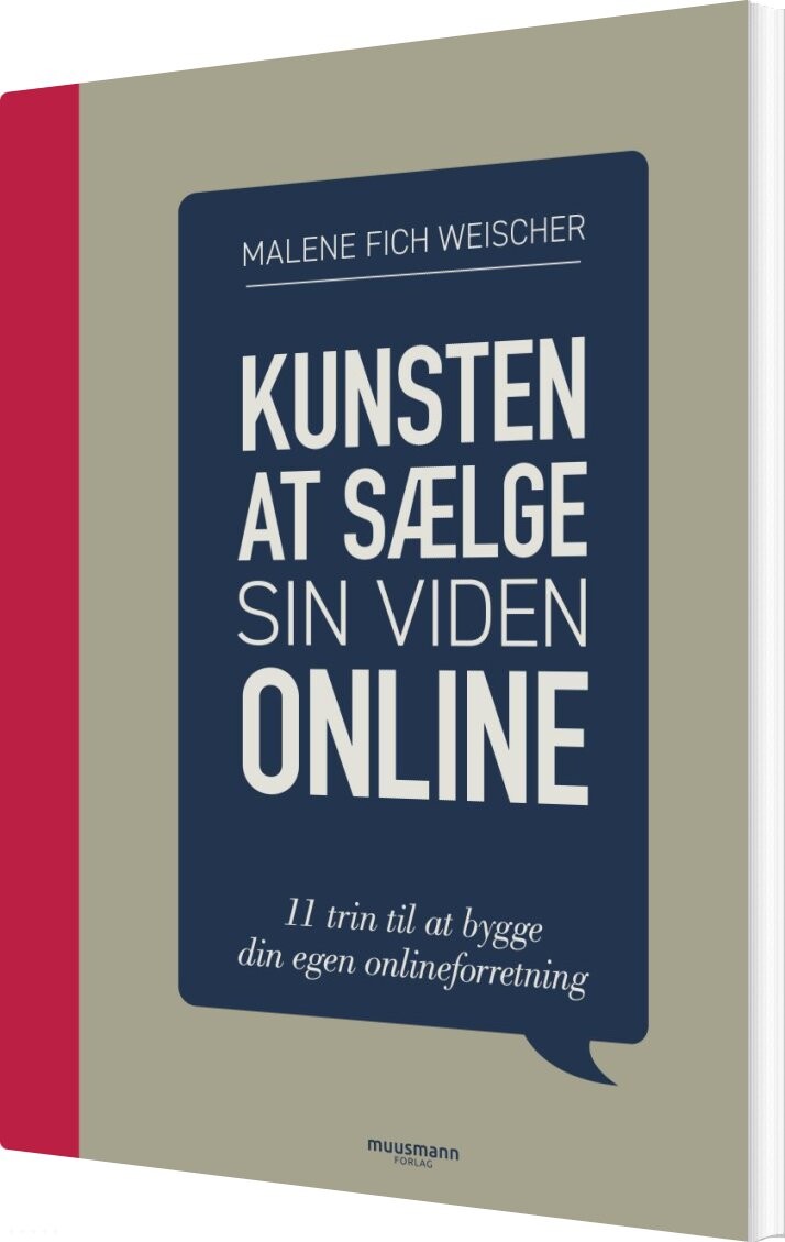 Kunsten At Sælge Sin Viden Online - Malene Fich Weischer - Bog