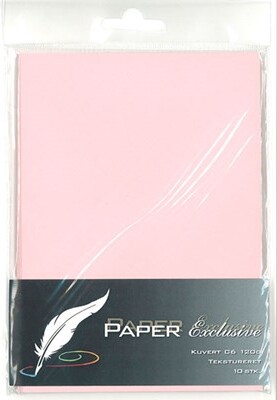 Se Kuvert C6 120g Blossom Tekstureret 10stk. - 934 - Paper Exclusive hos Gucca.dk