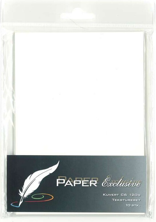 Kuvert C6 120g Creme Tekstureret 10stk. - 903 - Paper Exclusive