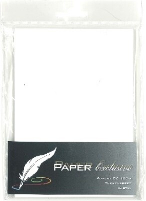 Billede af Kuvert C6 120g Hvid Tekstureret 10stk. - 930 - Paper Exclusive