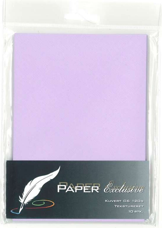 Kuvert C6 120g Violet Tekstureret 10stk. - 937 - Paper Exclusive
