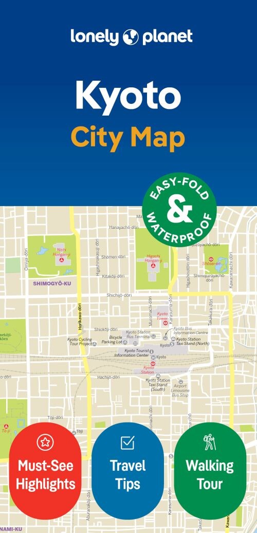 Kyoto City Map - Lonely Planet - English Book