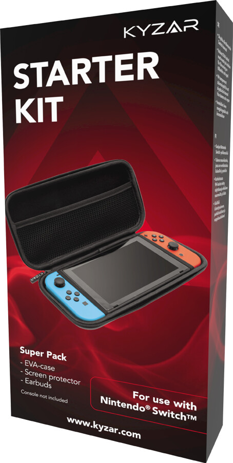 Nintendo Switch Starter Kit Med Case, Earbuds Og Beskytter