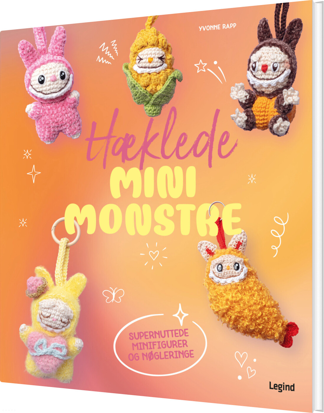 Hæklede Minimonstre - Yvonne Rapp - Bog