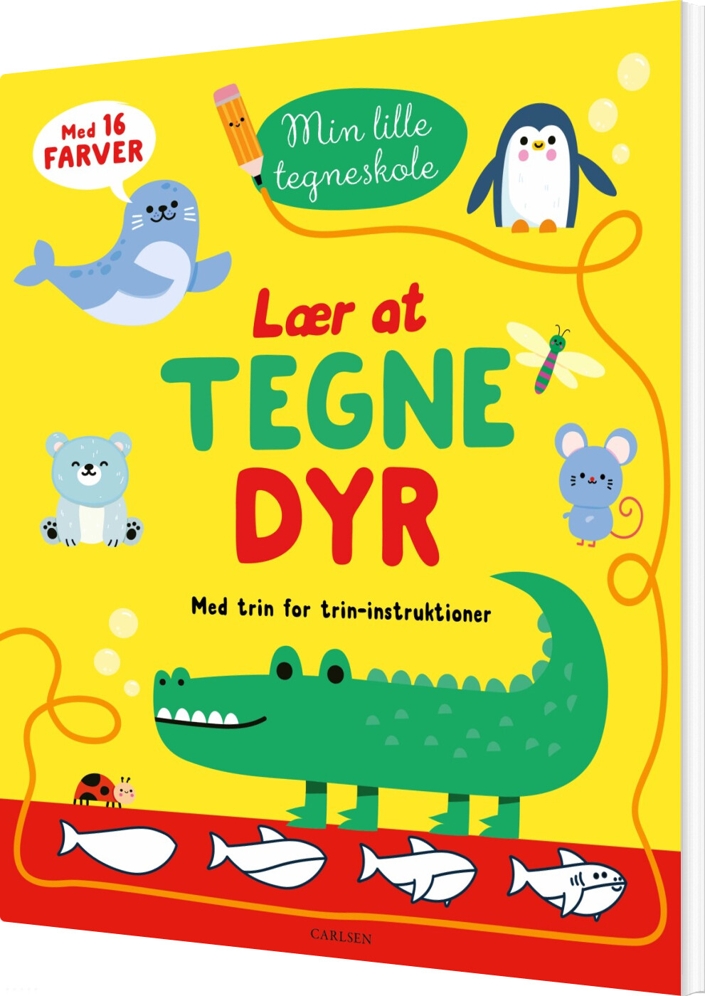 Lær At Tegne Dyr - Med Trin For Trin-instruktioner - Bog