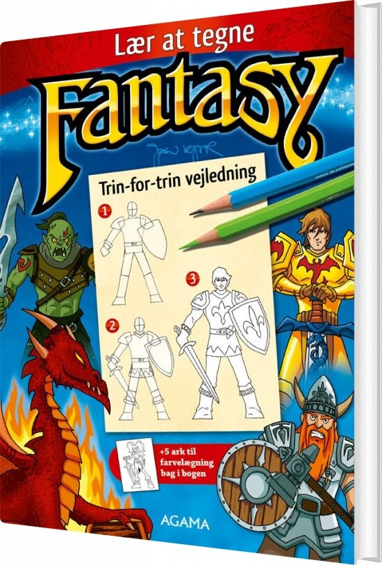 Billede af Lær At Tegne Fantasy - Jan Kjær - Bog