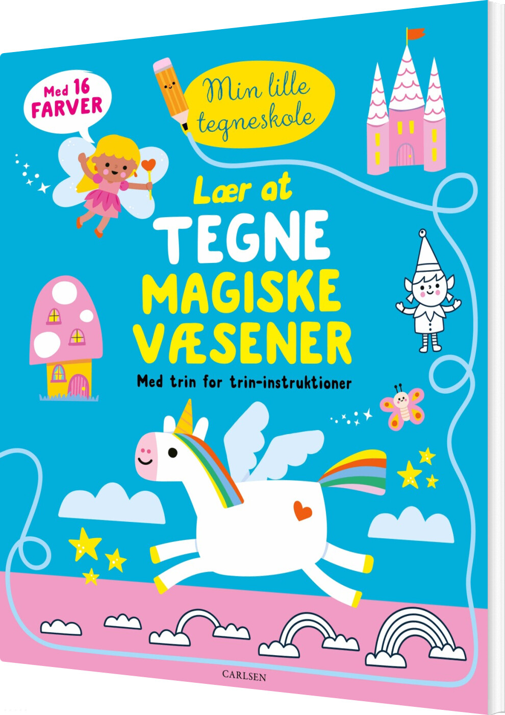 Lær At Tegne Magiske Væsener - Med Trin For Trin-instruktioner - Bog