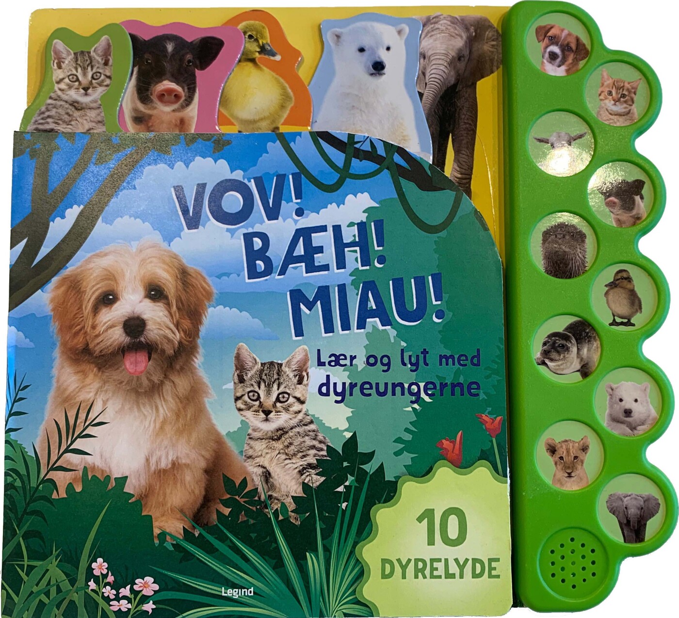 Lær Og Lyt Med Dyreungerne - Bog