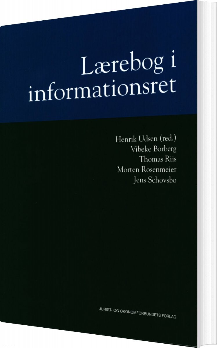 Se Lærebog I Informationsret - Thomas Riis - Bog hos Gucca.dk