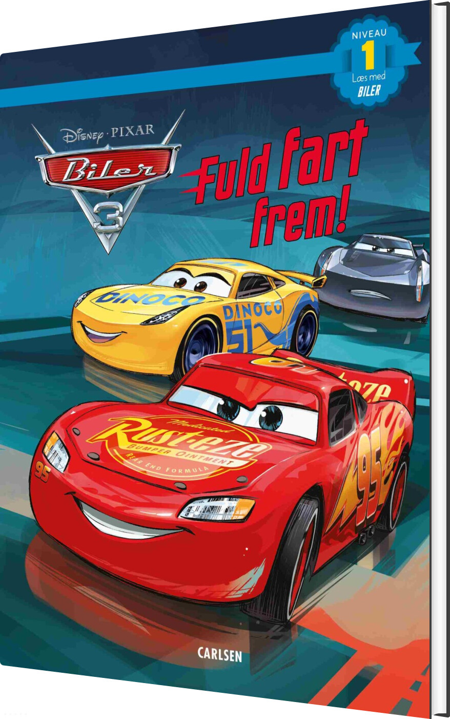 Læs Med Biler - Fuld Fart Frem! - Bog