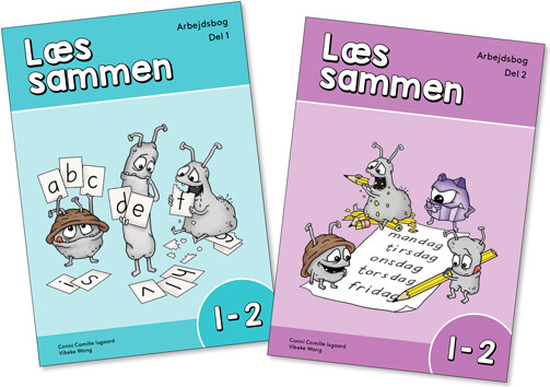 Billede af Læs Sammen 1-2 - Arbejdsbog Del 1 Og Arbejdsbog Del 2 - Conni Camille Isgaard - Bog